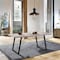 Armen Living Coronado Contemporary Dining Table in Gray Powder Coated Finish with Cement Gray Top LCCDDIBE - alternate 3